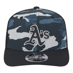 Athletics Tonal Camo 9SEVENTY Stretch-Snap Hat - Black | New Era