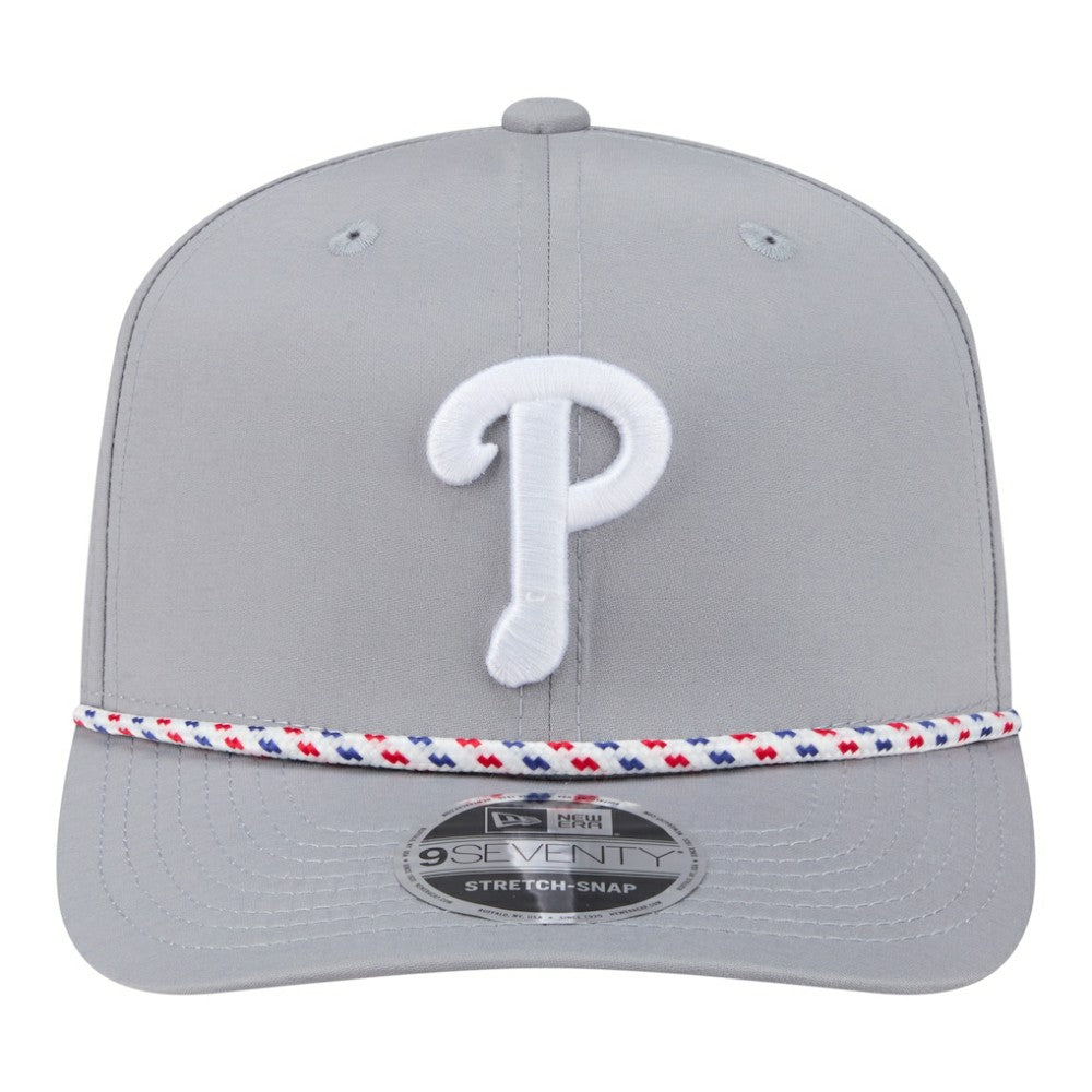 Philadelphia Phillies Sport Rope 9SEVENTY Adjustable Hat - Gray | New Era