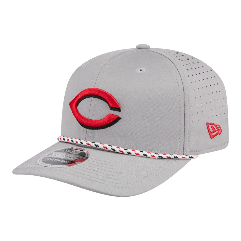 Cincinnati Reds Sport Rope 9SEVENTY Adjustable Hat - Gray | New Era