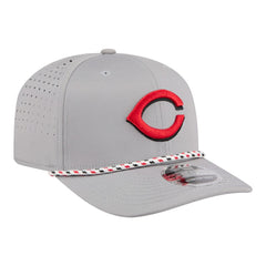 Cincinnati Reds Sport Rope 9SEVENTY Adjustable Hat - Gray | New Era