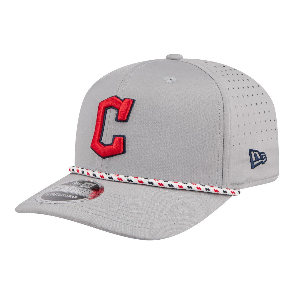 Cleveland Guardians Sport Rope 9SEVENTY Adjustable Hat - Gray | New Era