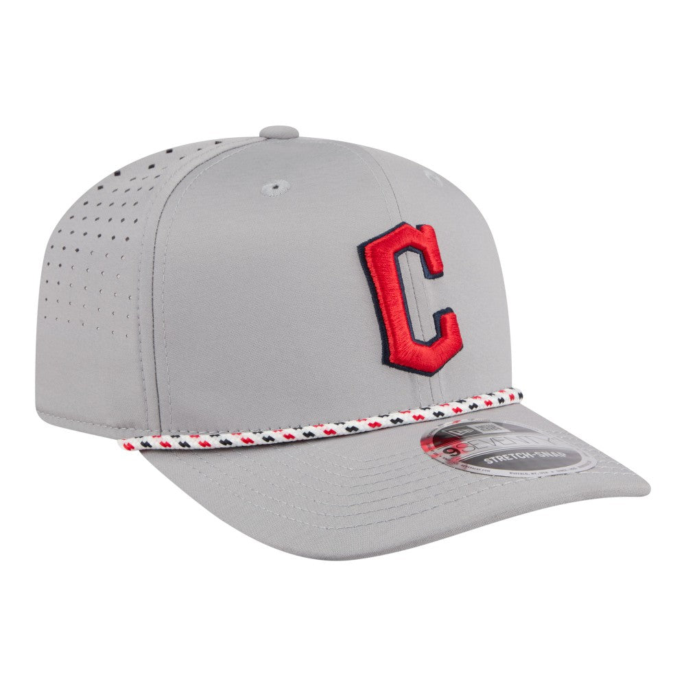 Cleveland Guardians Sport Rope 9SEVENTY Adjustable Hat - Gray | New Era