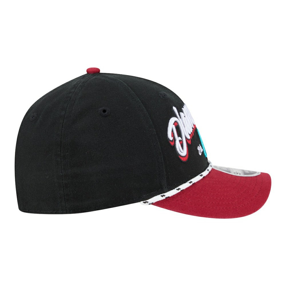 Arizona Diamondbacks Team Loyal 9FORTY M-Crown Adjustable Hat - Black/Red | New Era