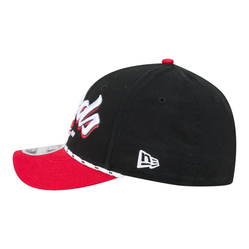 Cincinnati Reds Team Loyal 9FORTY M-Crown Adjustable Hat - Black/Red | New Era