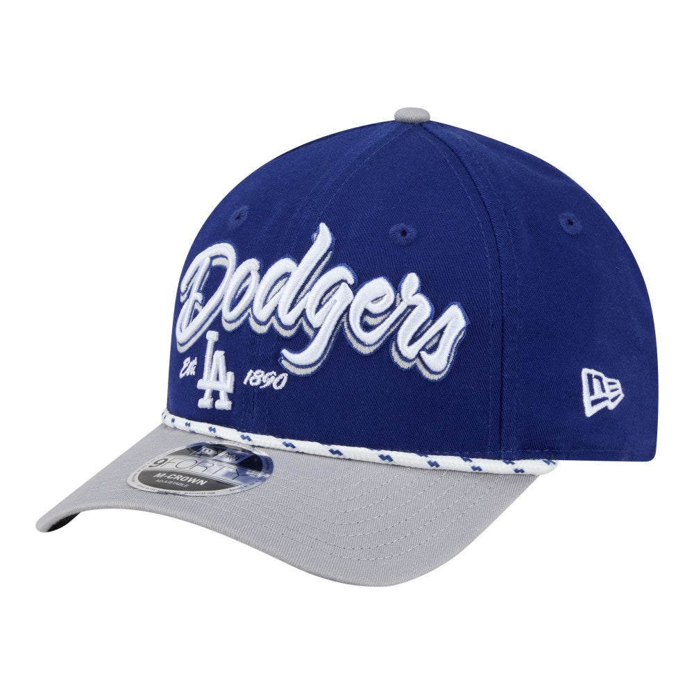 Los Angeles Dodgers Team Loyal 9FORTY M-Crown Adjustable Hat - Royal/Gray | New Era