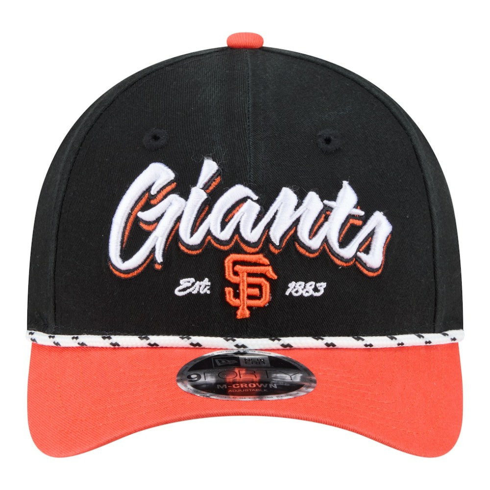 San Francisco Giants Team Loyal 9FORTY M-Crown Adjustable Hat - Black/Orange | New Era