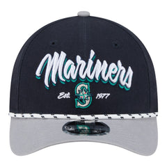 Seattle Mariners Team Loyal 9FORTY M-Crown Adjustable Hat - Navy/Gray | New Era