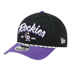 Colorado Rockies Team Loyal 9FORTY M-Crown Adjustable Hat - Black/Purple | New Era
