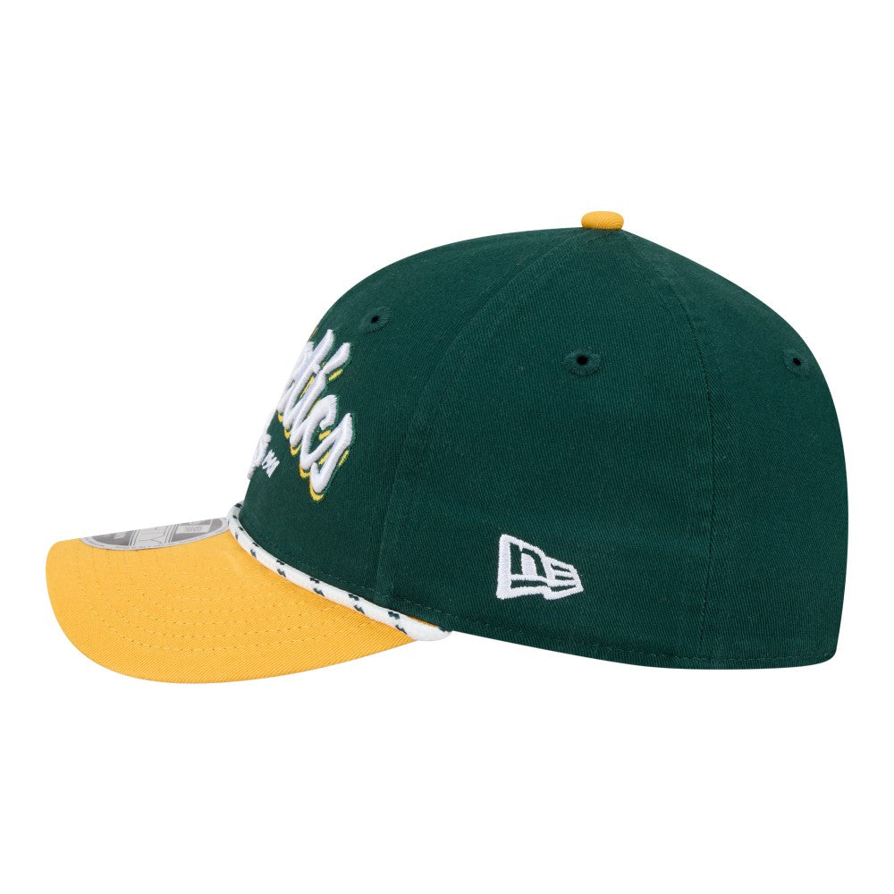 Athletics Team Loyal 9FORTY M-Crown Adjustable Hat - Green/Gold | New Era