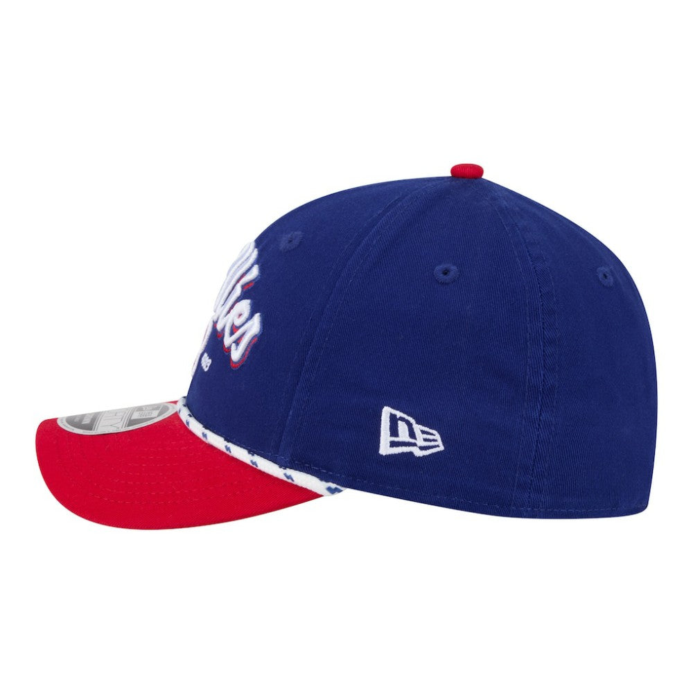 Philadelphia Phillies Team Loyal 9FORTY M-Crown Adjustable Hat - Royal/Red | New Era