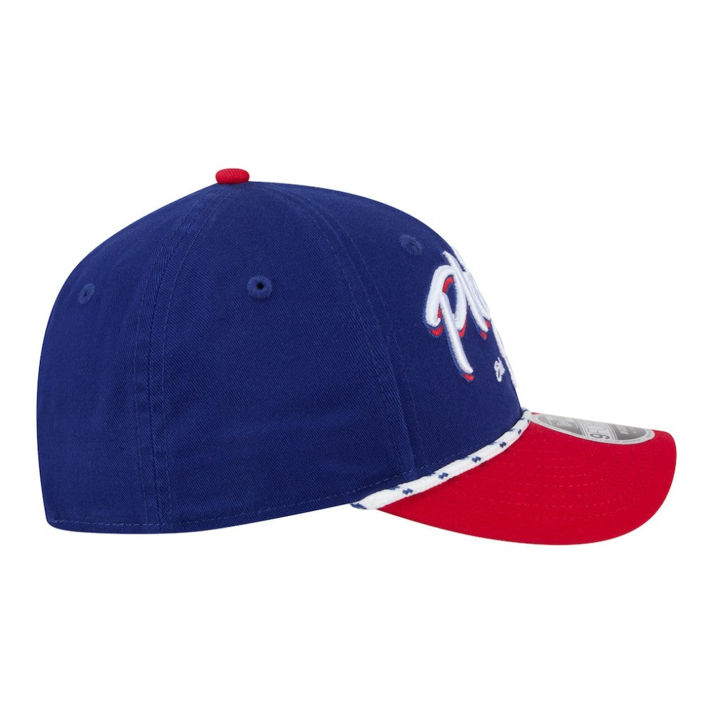 Philadelphia Phillies Team Loyal 9FORTY M-Crown Adjustable Hat - Royal/Red | New Era