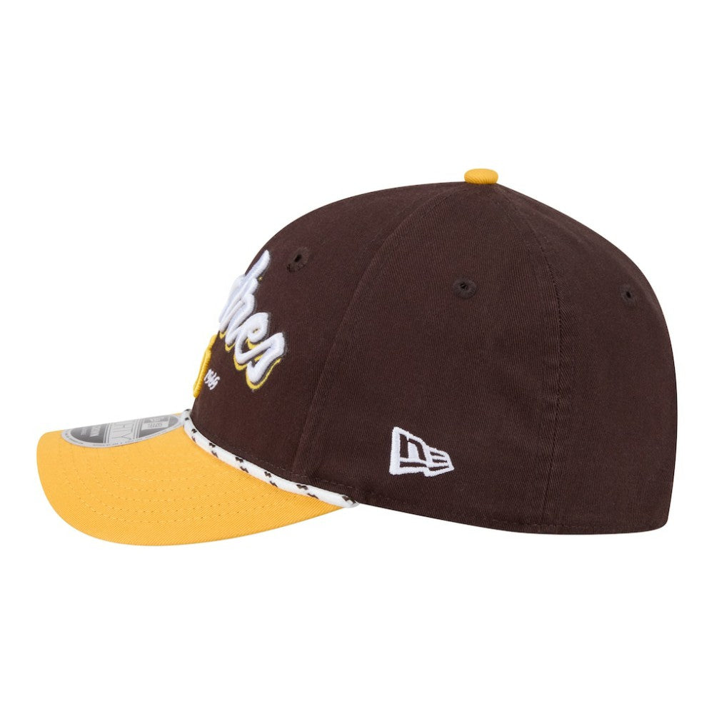 San Diego Padres Team Loyal 9FORTY M-Crown Adjustable Hat - Brown/Gold | New Era