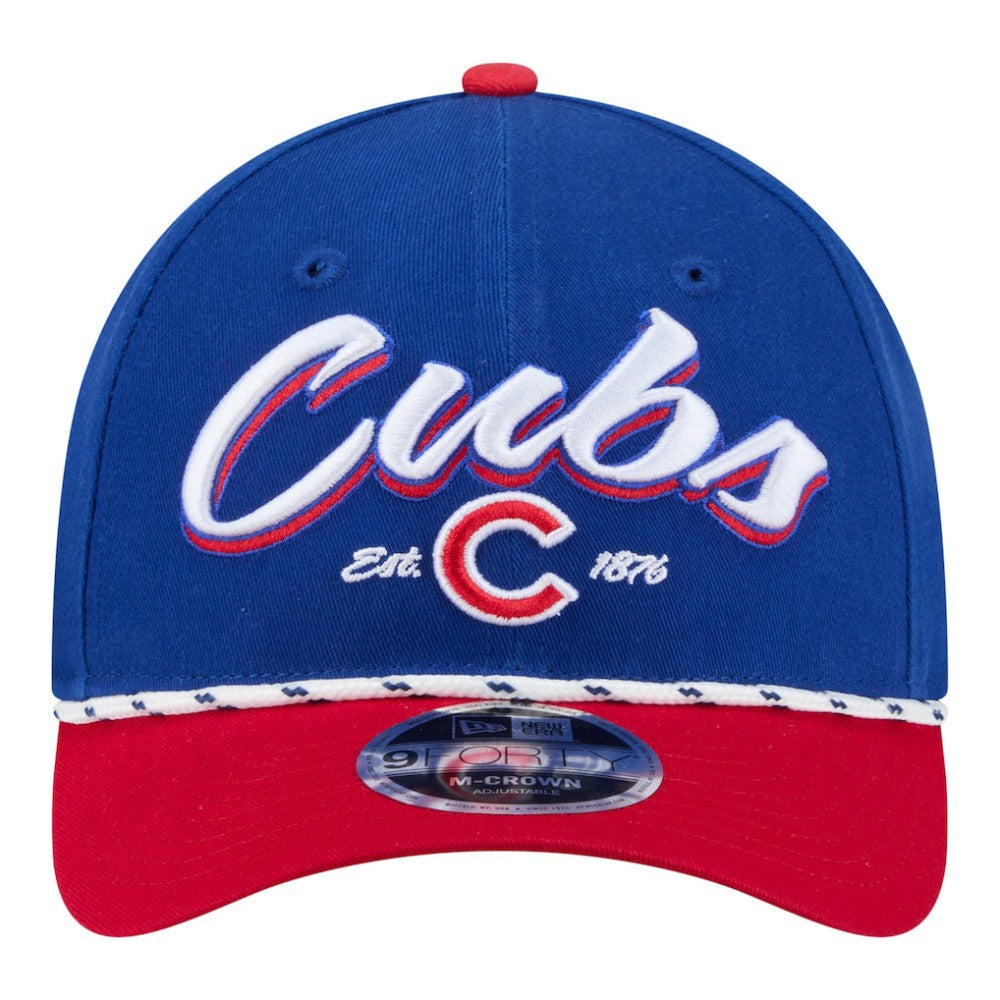Chicago Cubs Team Loyal 9FORTY M-Crown Adjustable Hat - Royal/Red | New Era