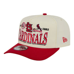 St. Louis Cardinals Throwback Tri-Hit A-Frame 9FIFTY Adjustable Hat - Cream | New Era