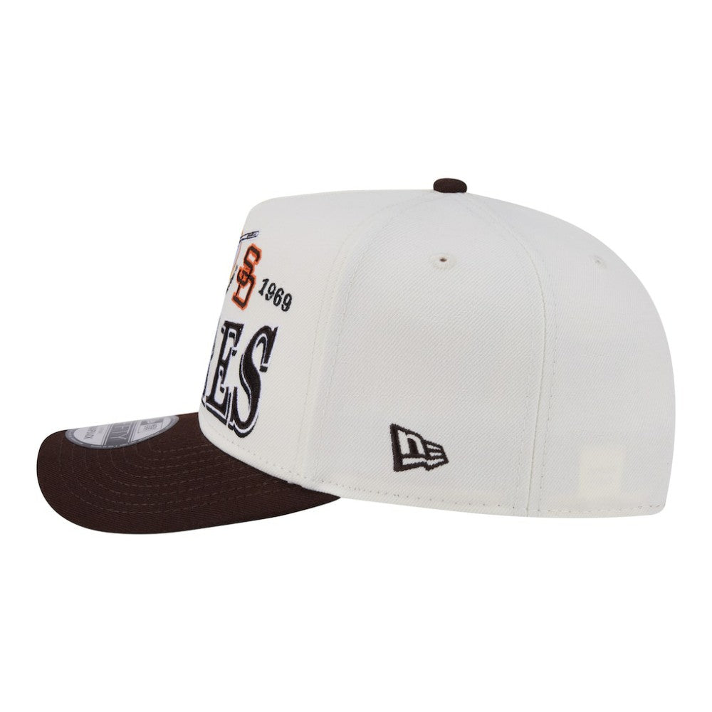 San Diego Padres Throwback Tri-Hit A-Frame 9FIFTY Adjustable Hat - Cream | New Era