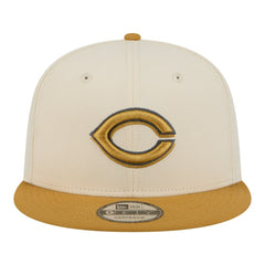 Cincinnati Reds 2-Tone Color Pack 9FIFTY Snapback Hat - Light Beige/Khaki | New Era