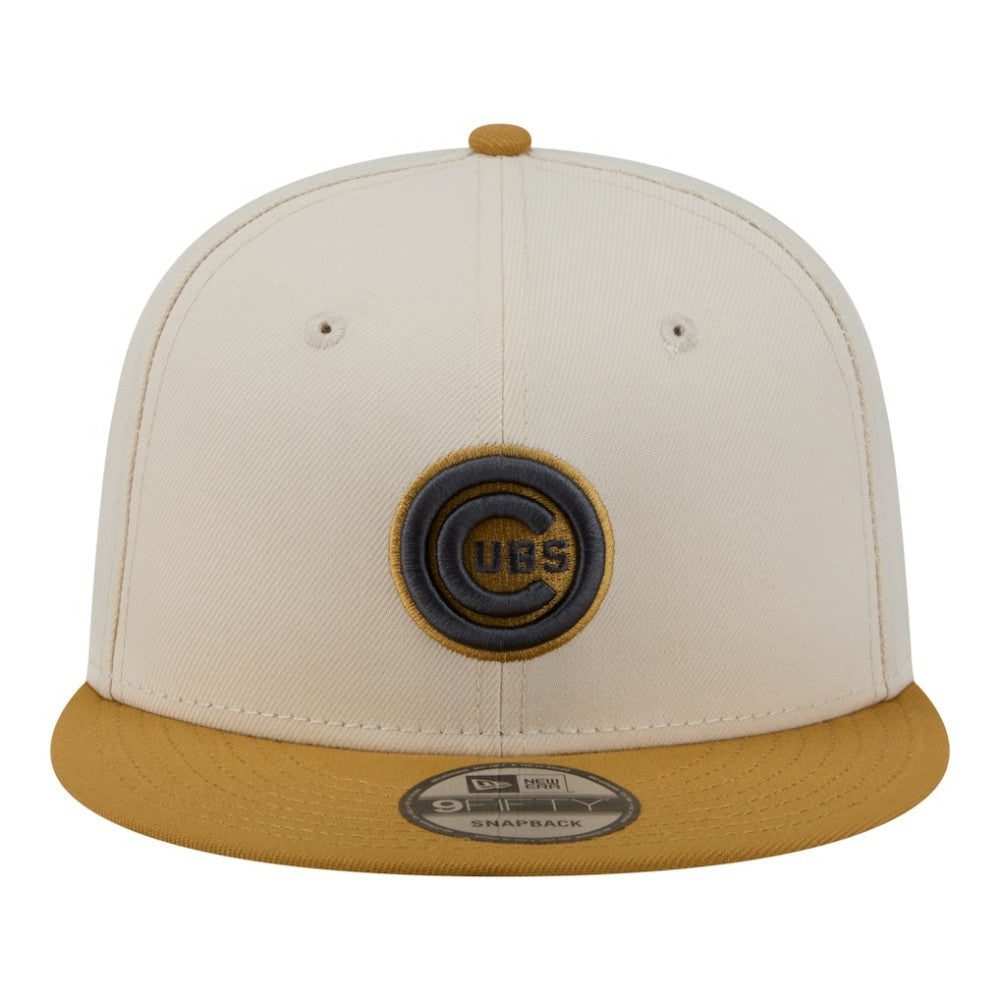 Chicago Cubs 2-Tone Color Pack 9FIFTY Snapback Hat - Light Beige/Khaki | New Era
