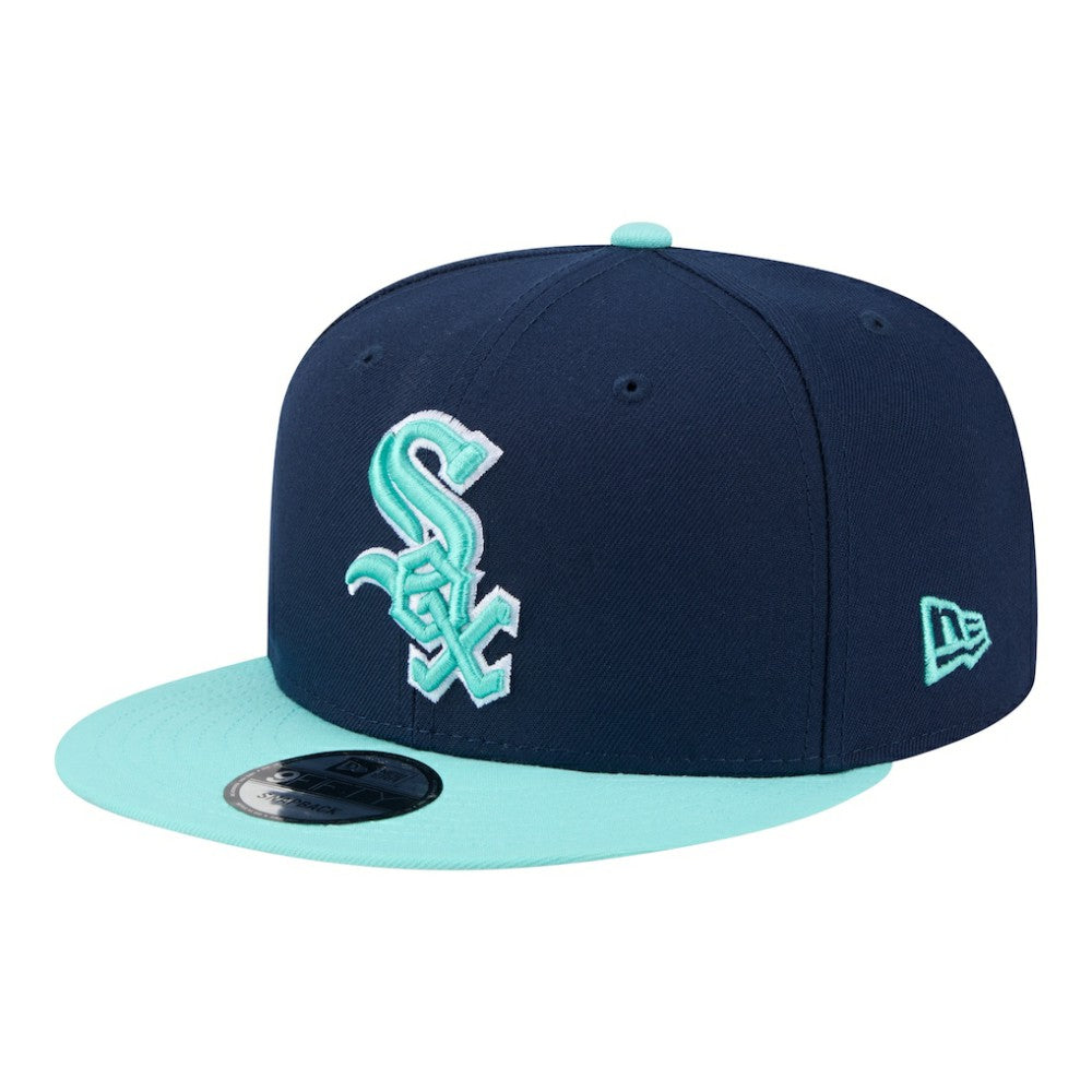 Chicago White Sox Two-Tone Color Pack 9FIFTY Snapback Hat - Navy/Turquoise | New Era