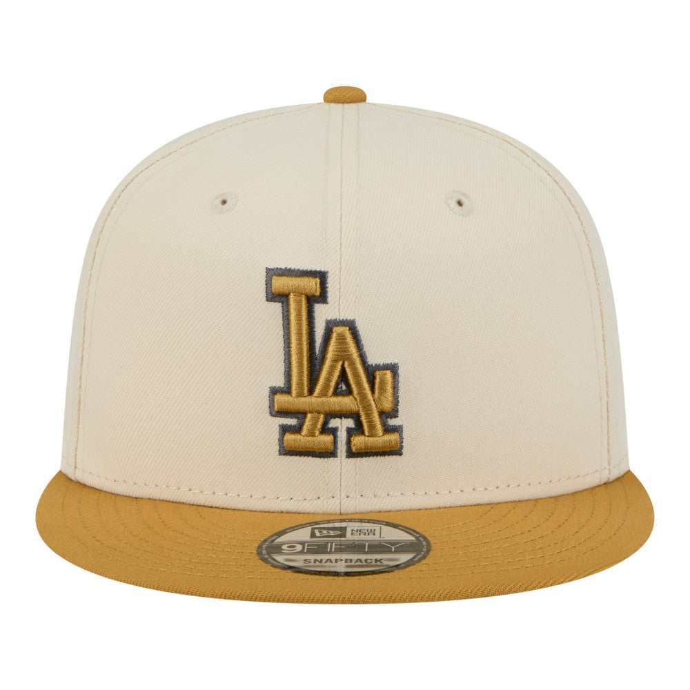Los Angeles Dodgers 2-Tone Color Pack 9FIFTY Snapback Hat - Light Beige/Khaki | New Era