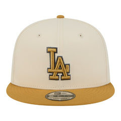 Los Angeles Dodgers 2-Tone Color Pack 9FIFTY Snapback Hat - Light Beige/Khaki | New Era