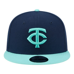 Minnesota Twins Two-Tone Color Pack 9FIFTY Snapback Hat - Navy/Turquoise | New Era