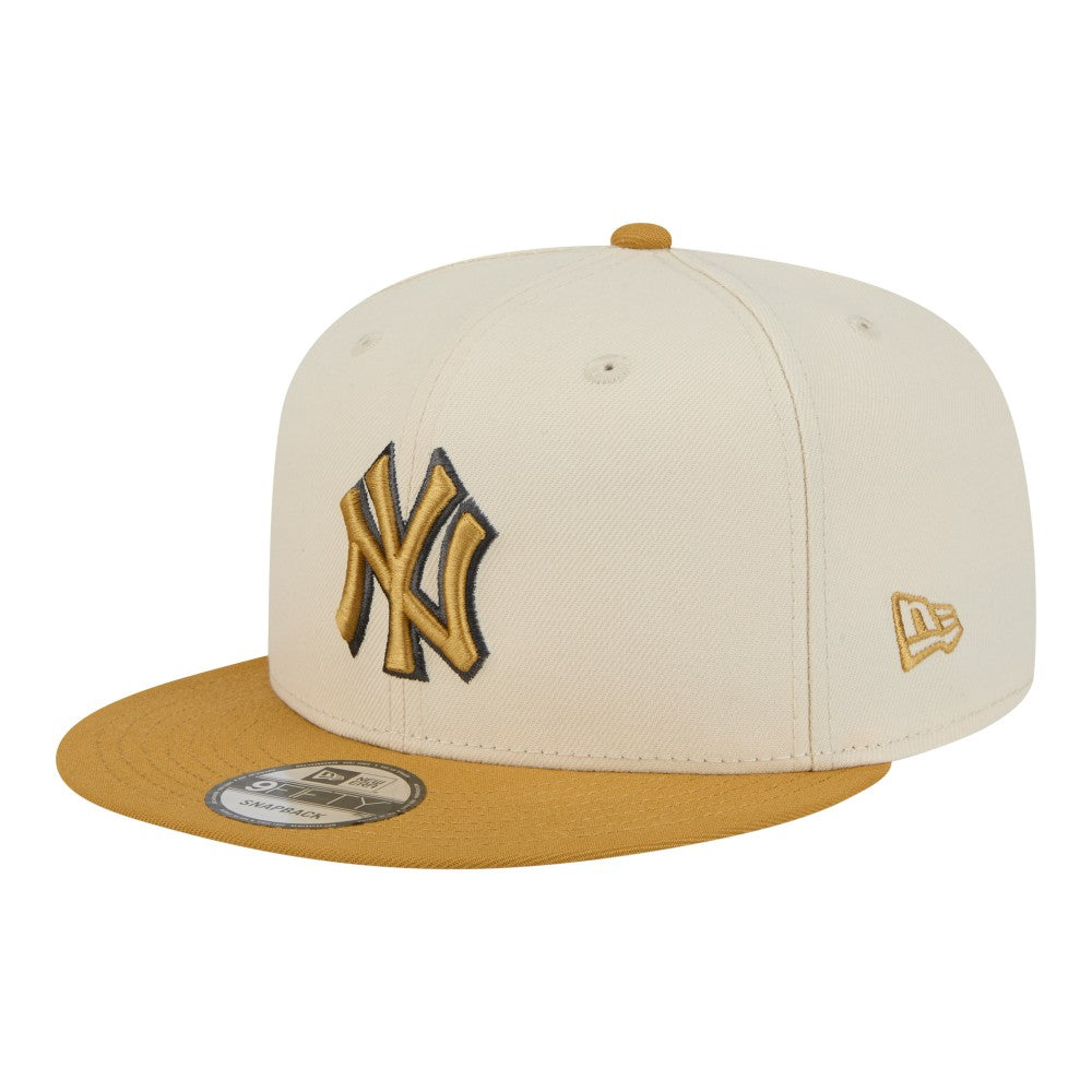 New York Yankees 2-Tone Color Pack 9FIFTY Snapback Hat - Light Beige/Khaki | New Era