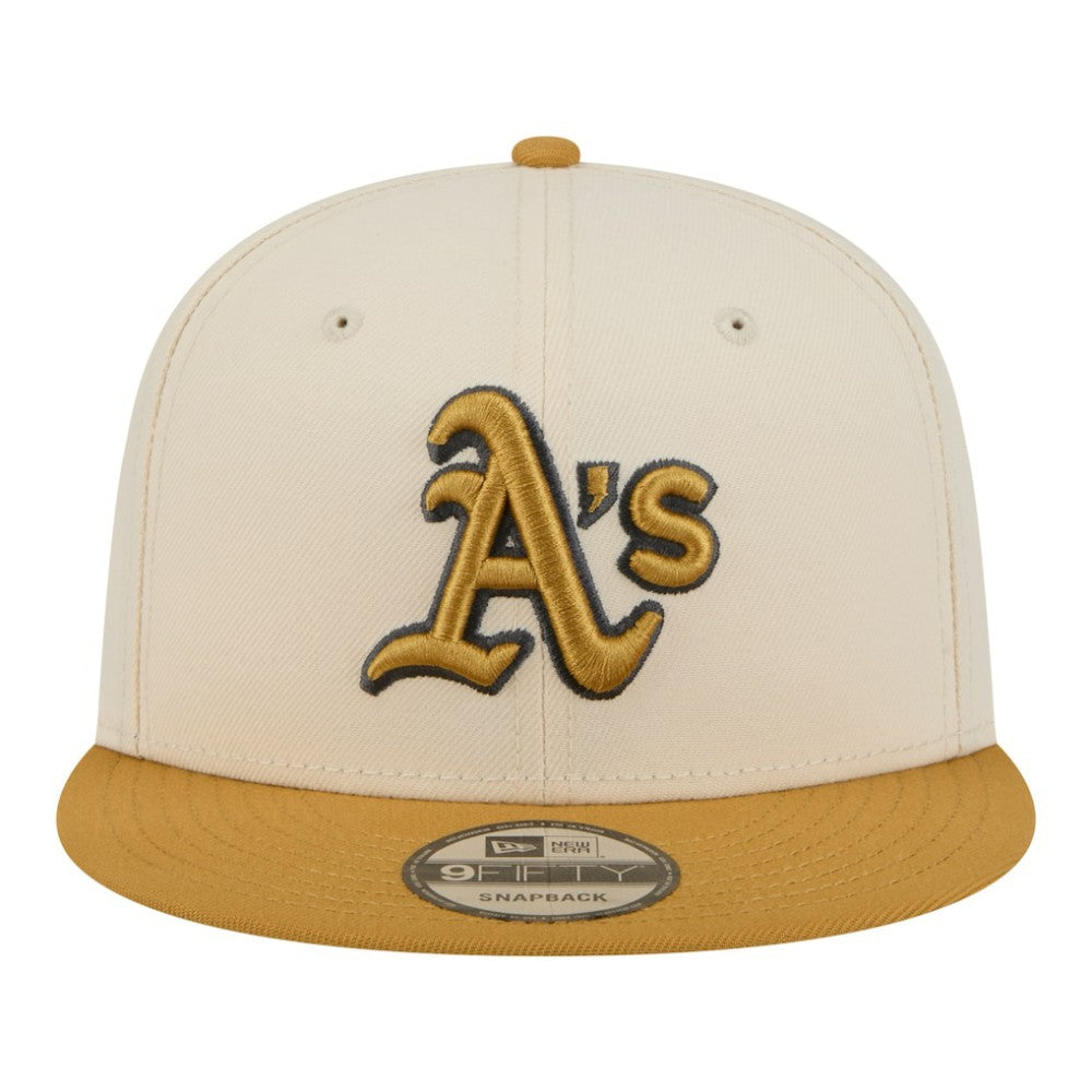 Athletics 2-Tone Color Pack 9FIFTY Snapback Hat - Light Beige/Khaki | New Era