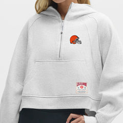 NFL Cleveland Browns lululemon Women's Scuba Oversized Half-Zip Hoodie