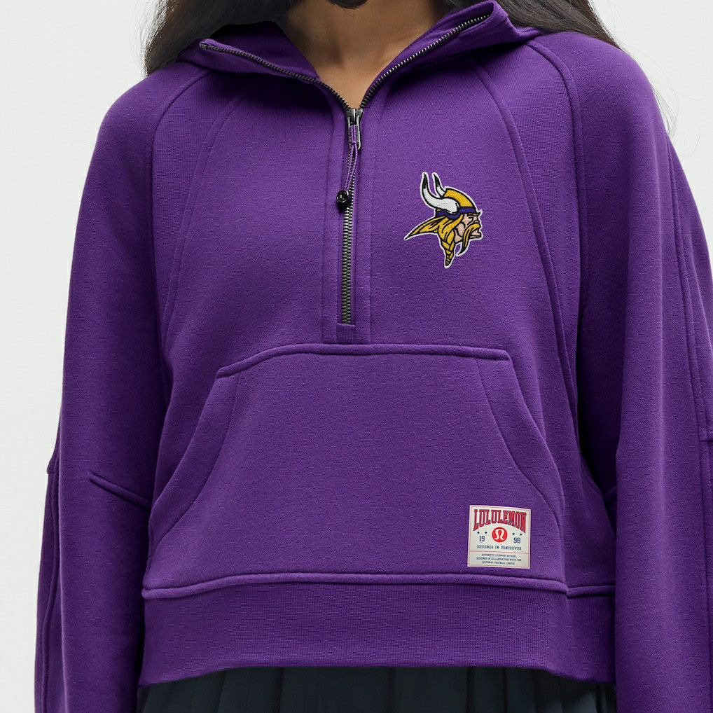 NFL Minnesota Vikings lululemon Women's Scuba Oversized Half-Zip Hoodie