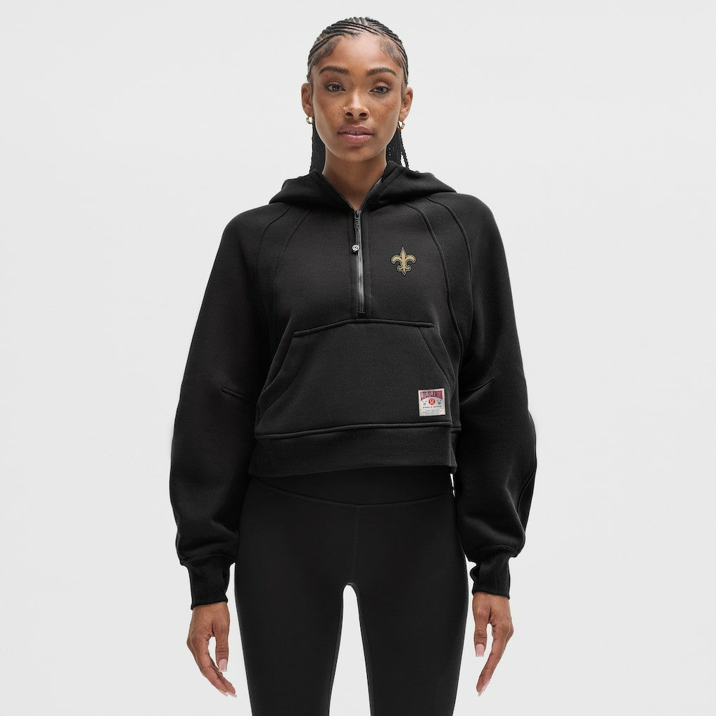 NFL New Orleans Saints lululemon Women's Scuba Oversized Half-Zip Hoodie
