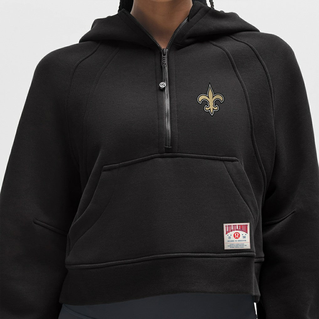 NFL New Orleans Saints lululemon Women's Scuba Oversized Half-Zip Hoodie