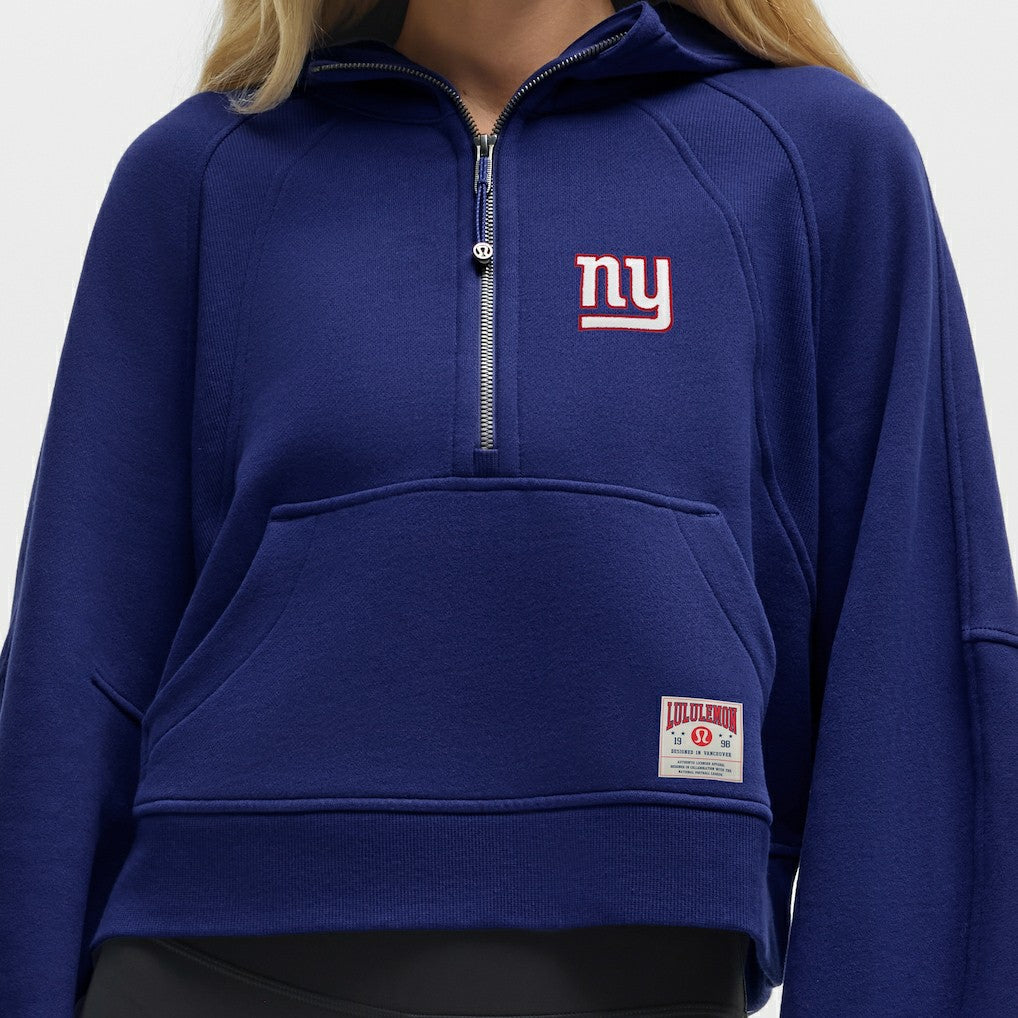 NFL New York Giants lululemon Women's Scuba Oversized Half-Zip Hoodie