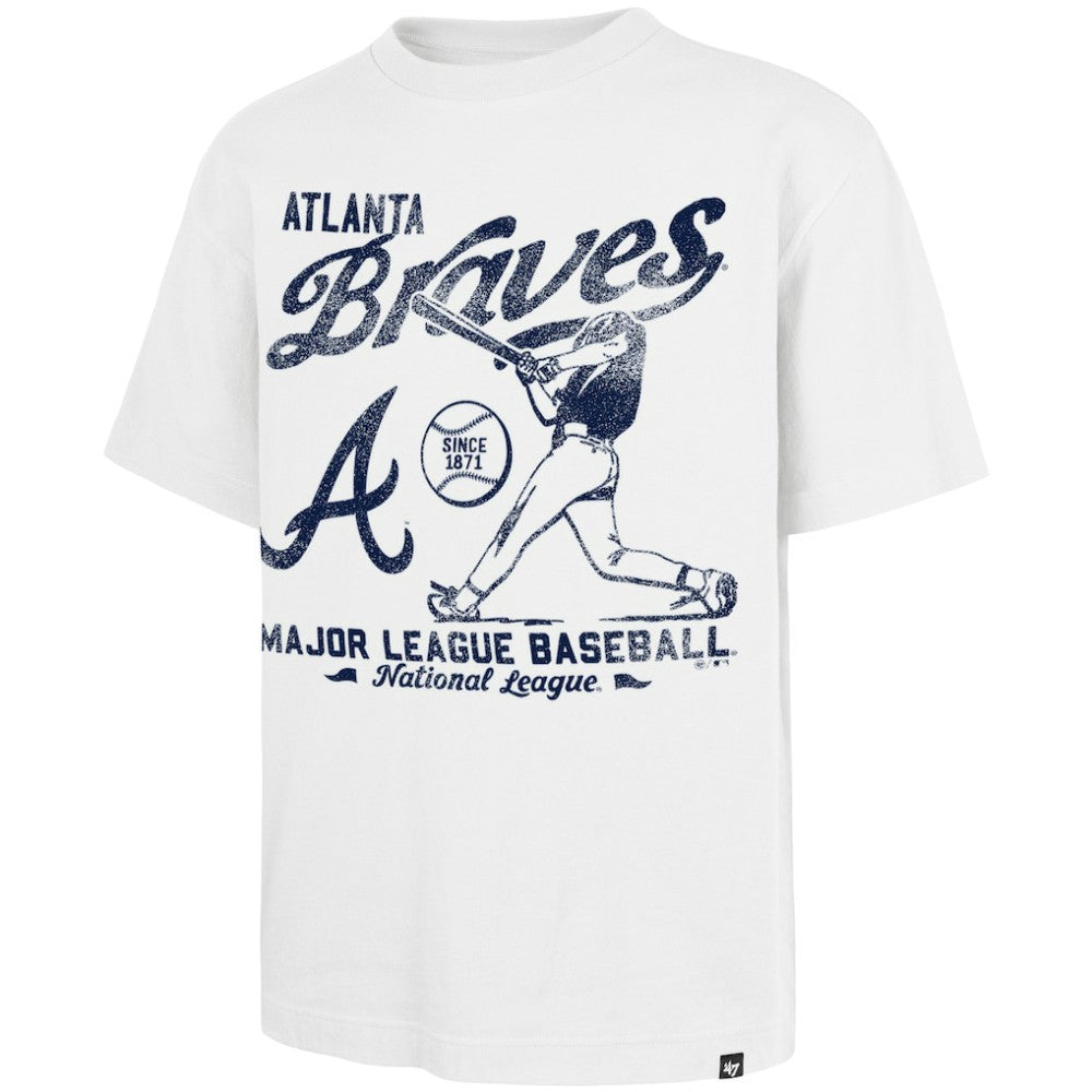 Atlanta Braves Regional Batter Foundation T-Shirt - White | 47 brand