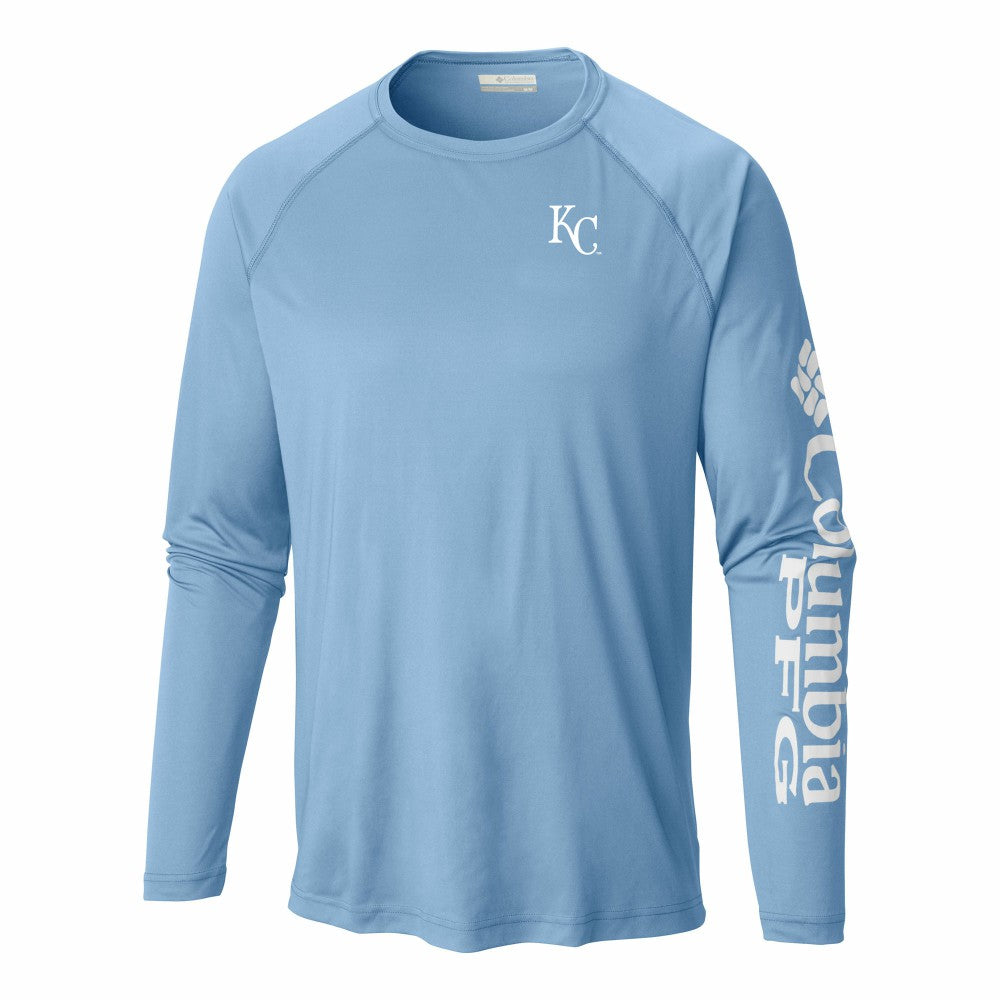 Kansas City Royals Terminal Tackle Long Sleeve Shirt - Light Blue | Columbia
