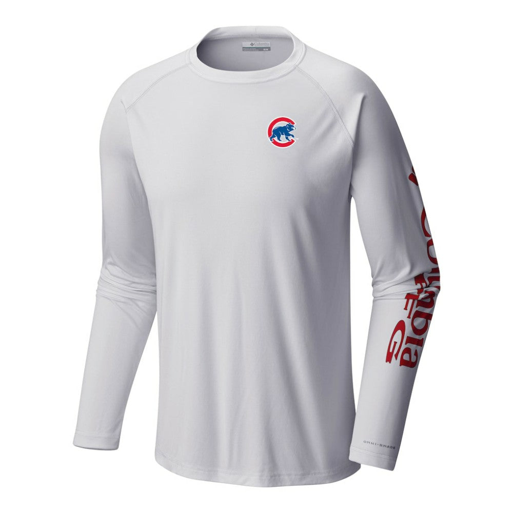 Chicago Cubs Terminal Tackle Long Sleeve Shirt - White | Columbia