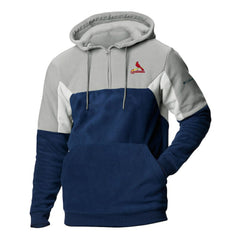 St. Louis Cardinals Men's Lodge Fleece Quarter-Zip Hoodie - Navy | Columbia