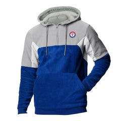 Texas Rangers Men's Lodge Fleece Quarter-Zip Hoodie - Royal | Columbia