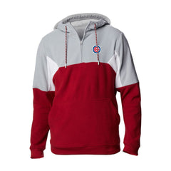 Chicago Cubs Men's Lodge Fleece Quarter-Zip Hoodie - Red | Columbia