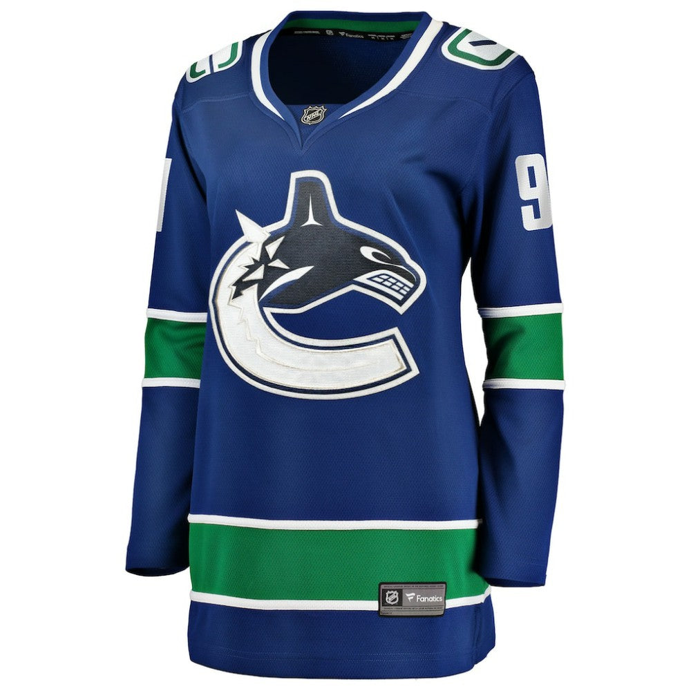 Evander Kane Vancouver Canucks Fanatics Women's Home Breakaway Player Jersey