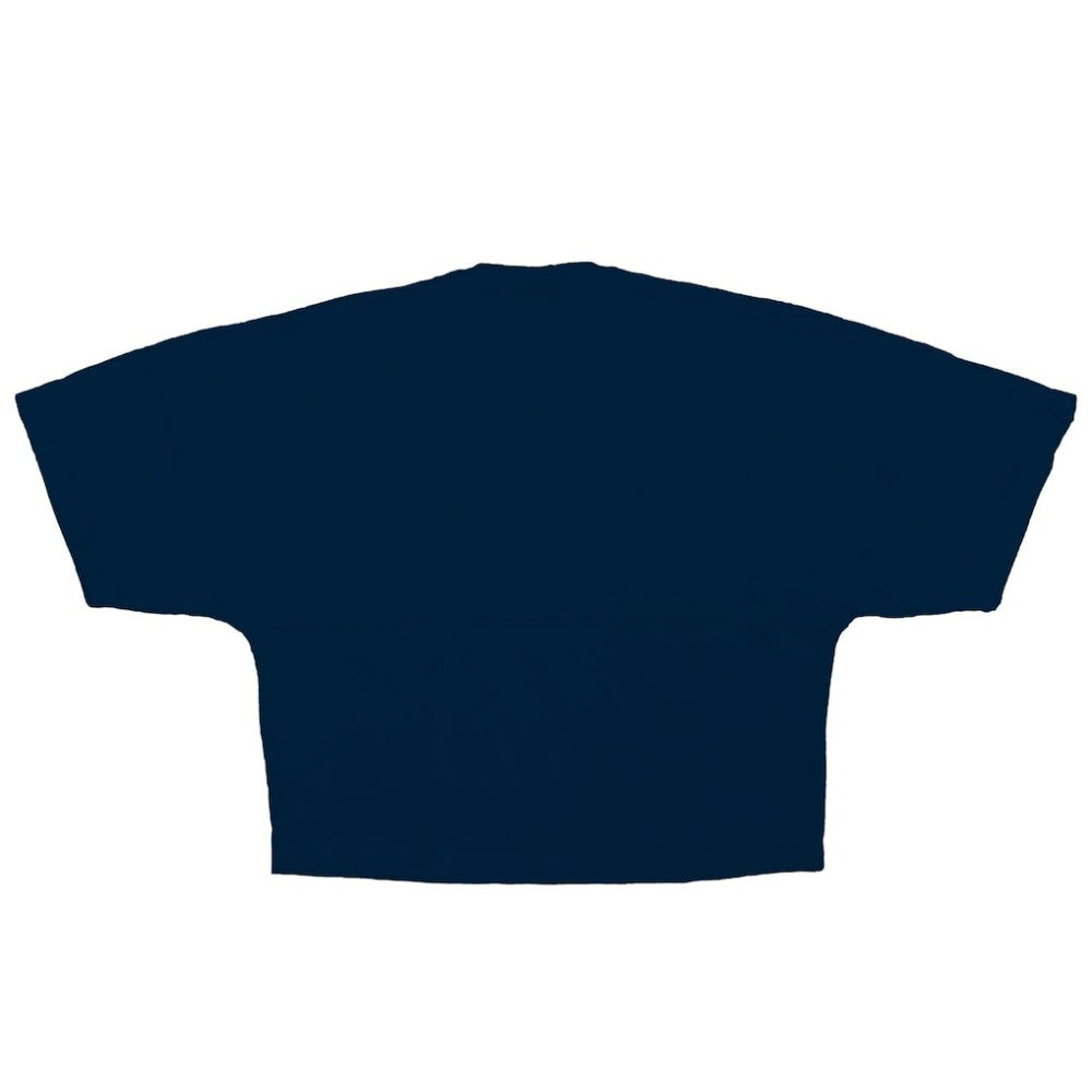 Detroit Tigers Women's Skyline Crop T-Shirt - Navy