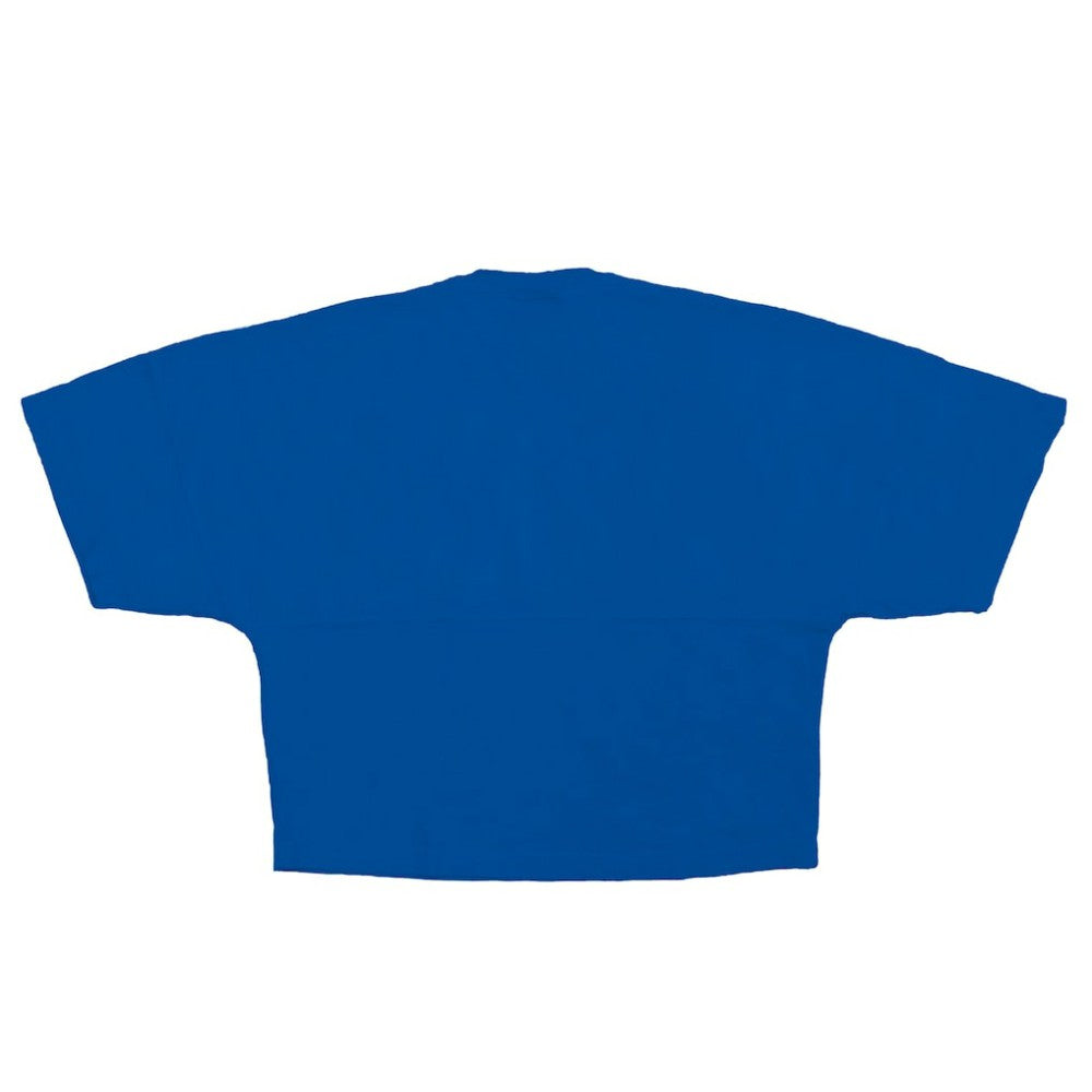Los Angeles Dodgers Women's Skyline Crop T-Shirt - Royal