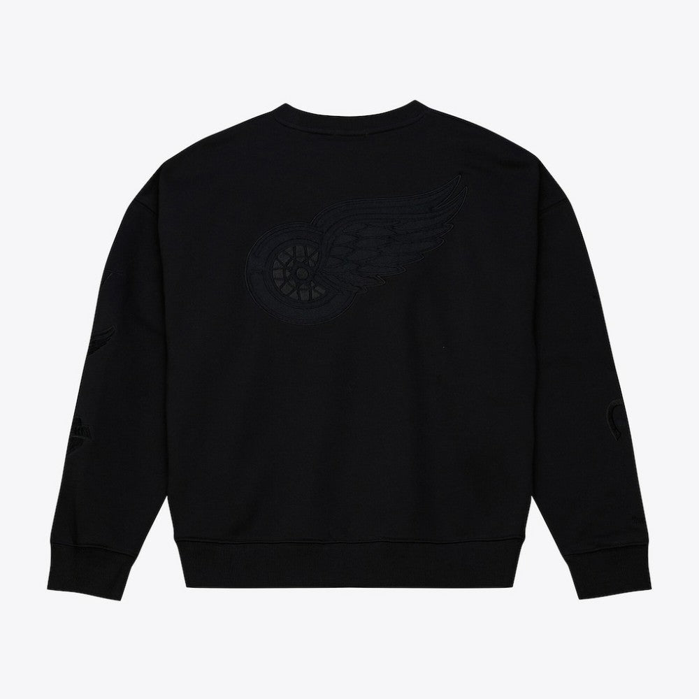 Detroit Red Wings Mitchell & Ness Unisex Phantom Fleece Crew Neck Sweatshirt