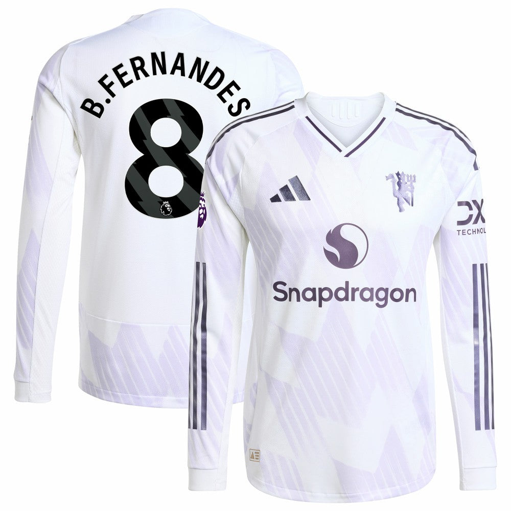 Bruno Fernandes Manchester United 2025/26 Away Long Sleeve Player Jersey / Soccer Hot sale