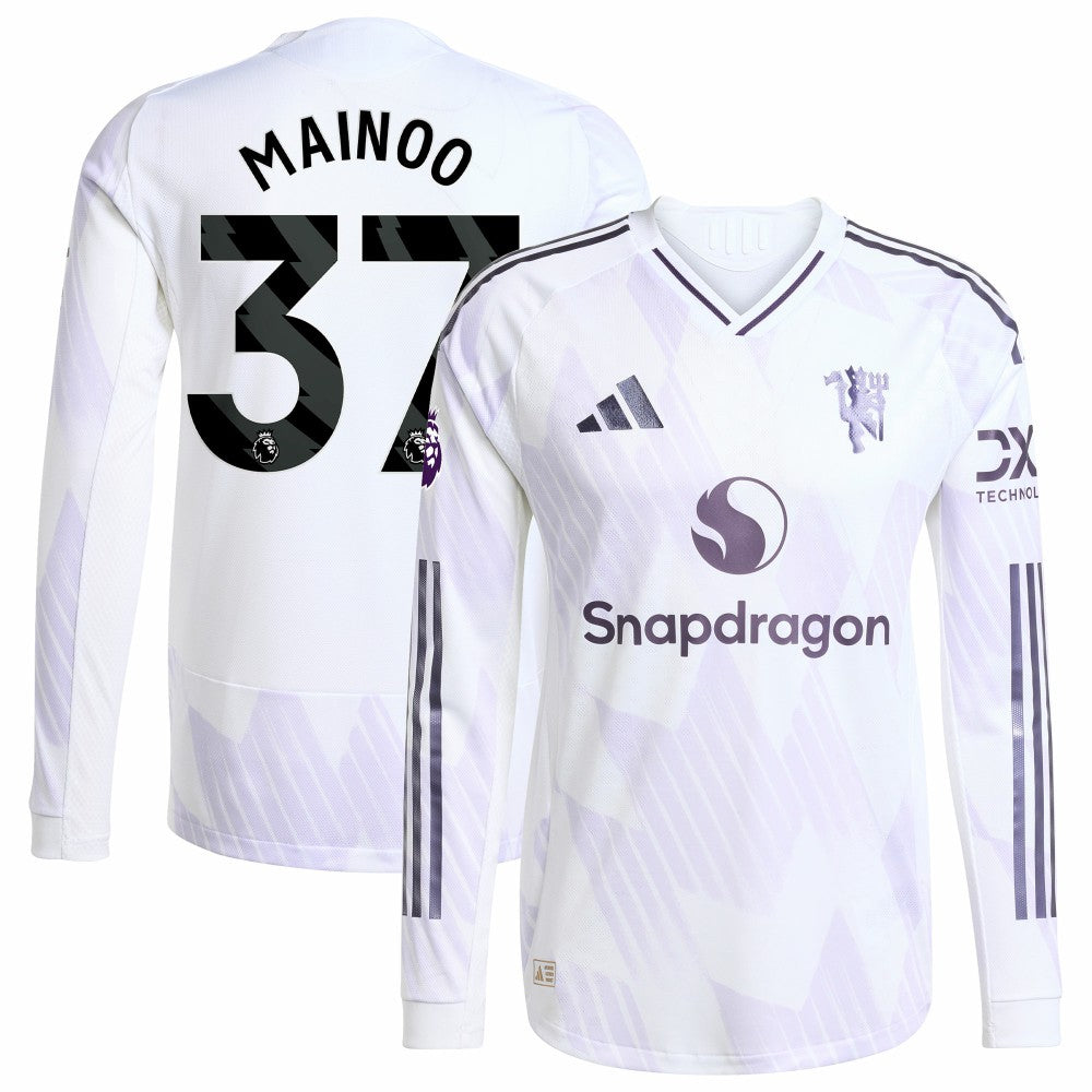 Kobbie Mainoo Manchester United 2025/26 Away Long Sleeve Player Jersey / Soccer On sale