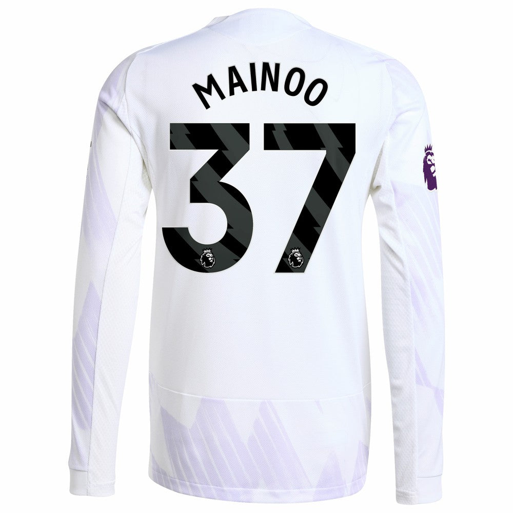 Kobbie Mainoo Manchester United 2025/26 Away Long Sleeve Player Jersey / Soccer On sale