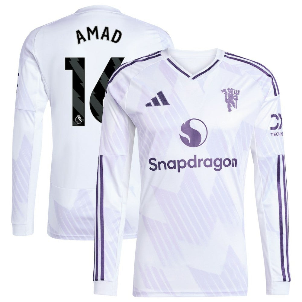Amad Diallo Manchester United 2025/26 Away Replica Long Sleeve Player Jersey / Soccer Hot sale