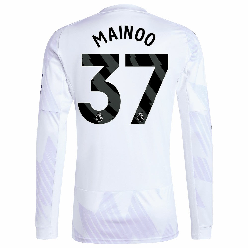 Kobbie Mainoo Manchester United 2025/26 Away Replica Long Sleeve Player Jersey / Soccer Hot sale