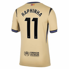 Raphinha Barcelona 2025/26 Away Stadium Replica Jersey / Soccer For sale
