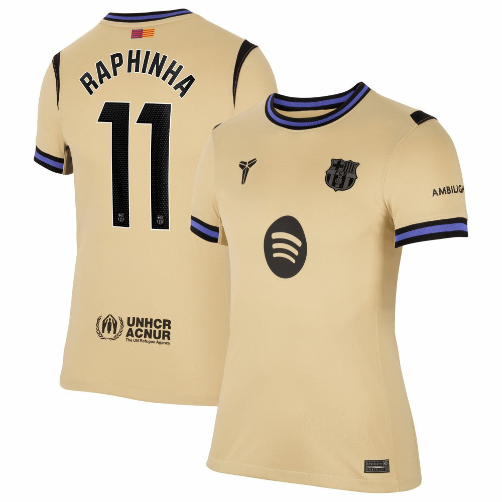 Raphinha Barcelona Women's 2025/26 Away Stadium Replica Jersey / Soccer New