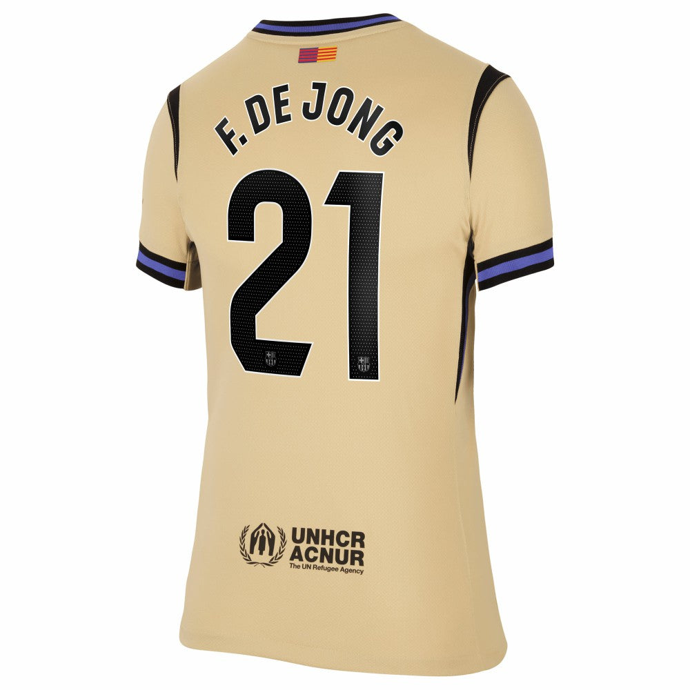 Frenkie de Jong Barcelona Women's 2025/26 Away Stadium Replica Jersey / Soccer For sale